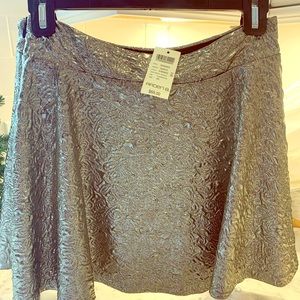 Arden B XS metallic mini circle skirt with tags